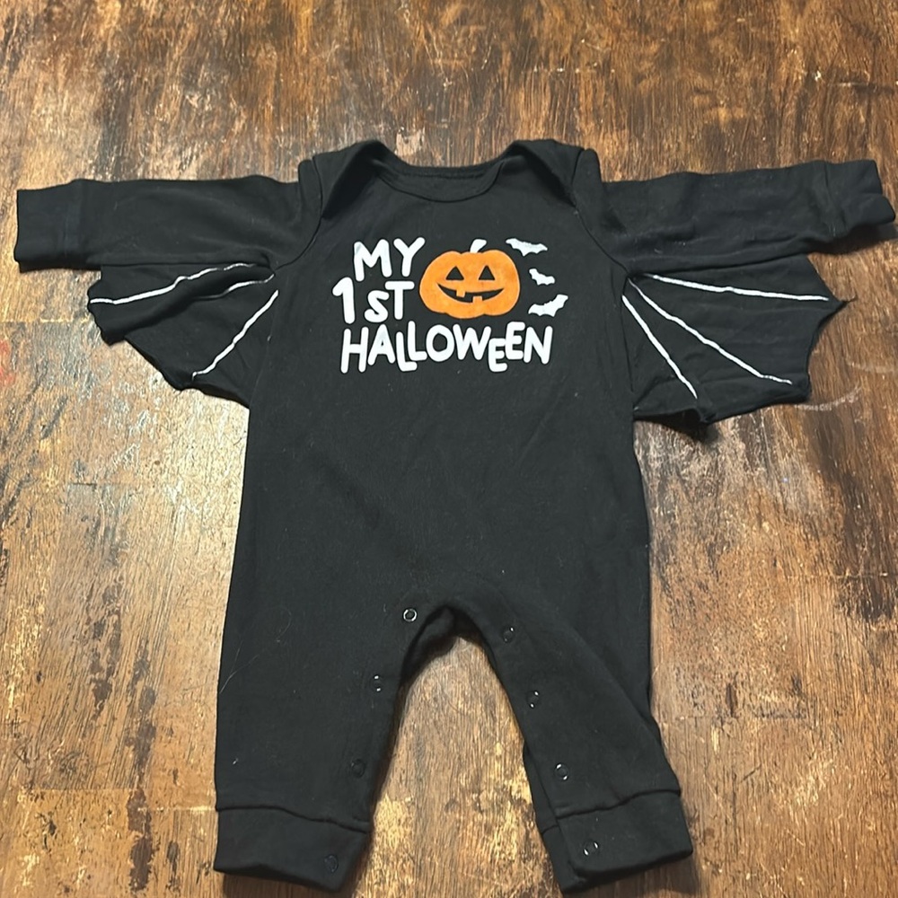My First Halloween infant bat onesie
